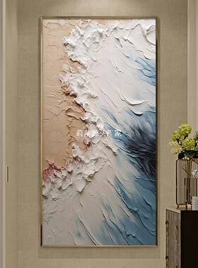 浪蓝色油玄关氛感围过道装饰画客厅楼梯间HPWOAYMC挂海画简约感手