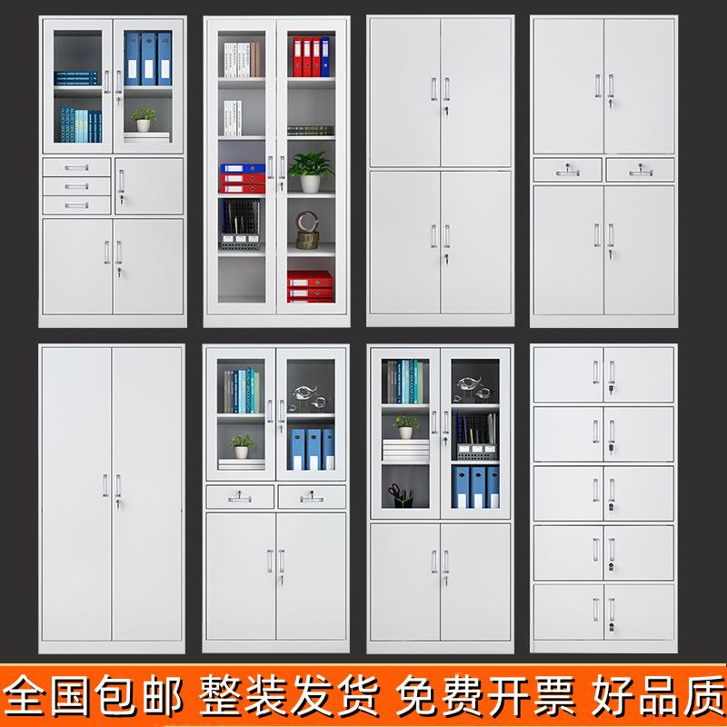 钢制办公室文件柜资料档案存放柜仪器储物柜抽屉带锁铁皮柜更衣柜