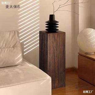 树花墩子桩木茶几边几方原形实坐麦太保凳木底架座摆件复古木自然