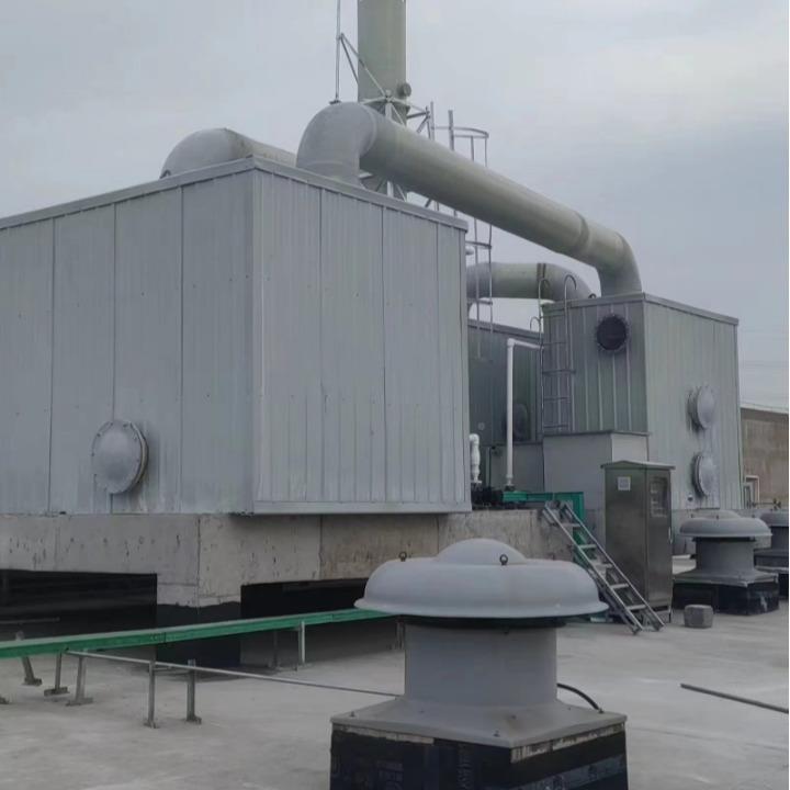 玻璃钢除臭装吸附箱WKE厂家工气业废置净化化设备玻璃钢活性炭净