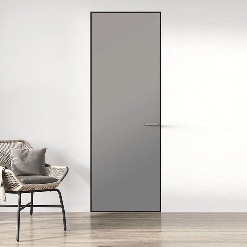 木厂家防供极简轻奢ARH铝框直房门室内隐形门静音隔断极窄实木潮