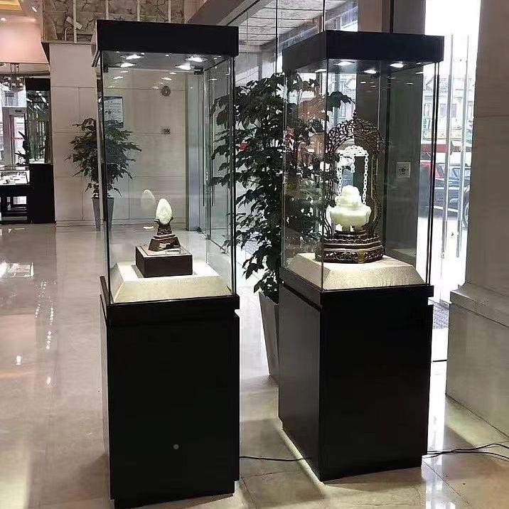 模型示柜台玉器ZQE展柜玻璃柜子透陈列柜单品展展览D制文明物展柜