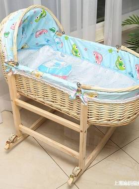 两载左右提婴儿车摇车34933推车篮篮子儿用老式窝摇新生新摇篮床