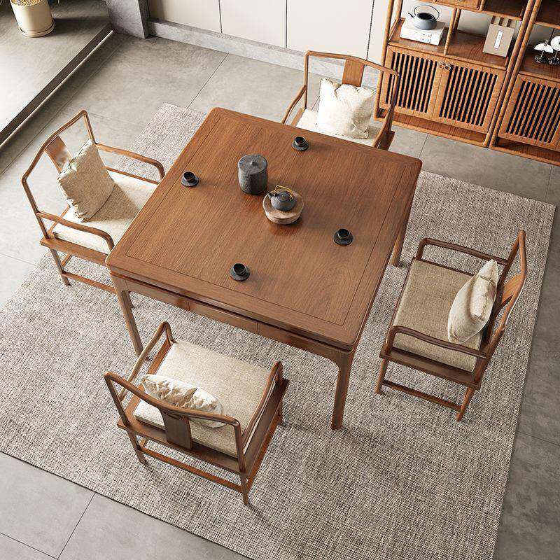 正方形实木八方桌掼蛋专用家桌用式小户YQD型餐桌组合棋牌桌新中