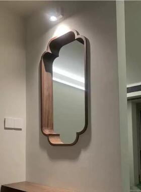 宋代小轩墙窗中式实木海古棠入户玄关花茶室窗新中式隔88872断装