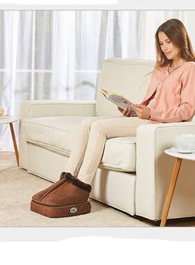 二一加热按靴足合部按摩器宝脚暖足暖脚宝2in1摩warm10MASSGER