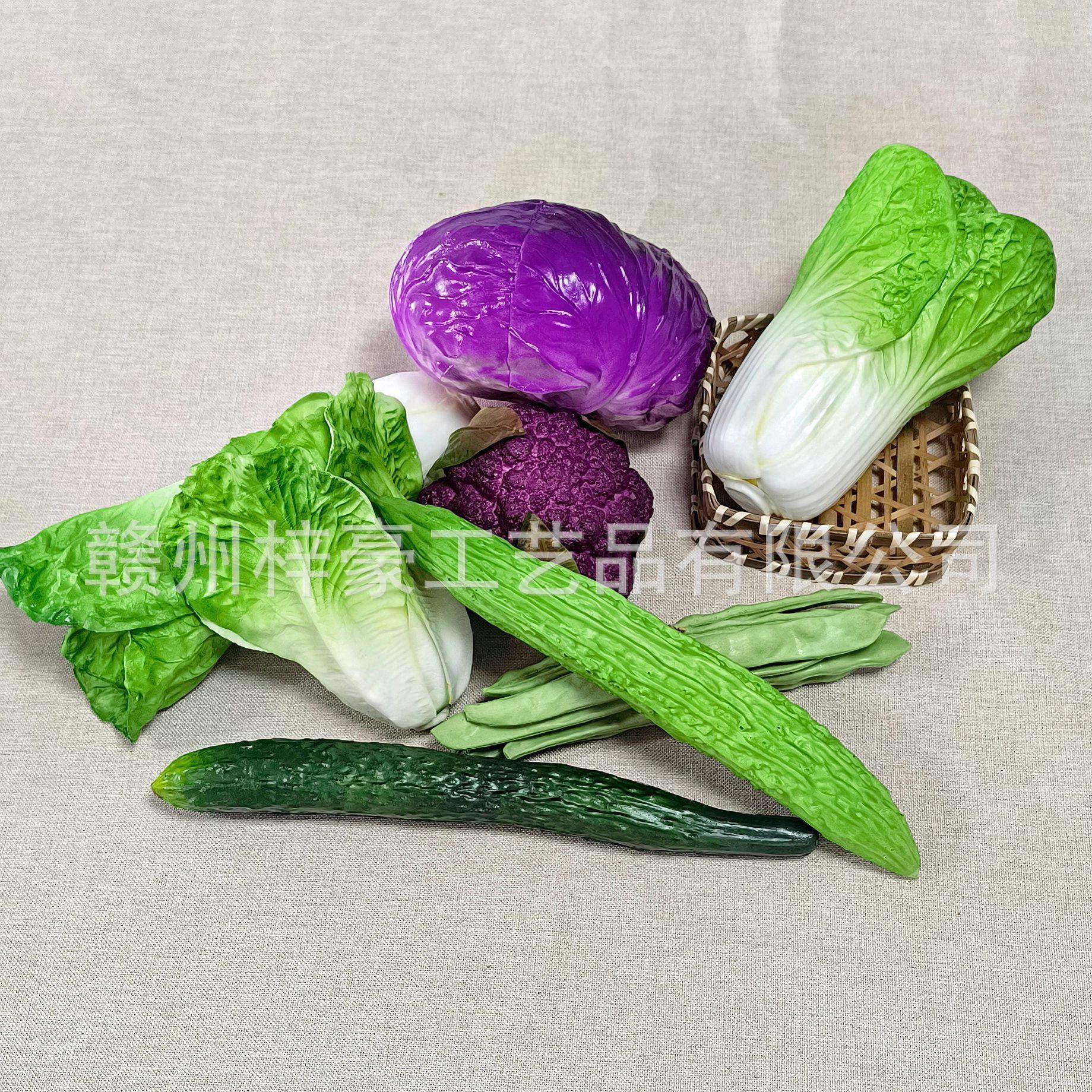 仿真蔬菜饰儿模型塑料假水果青菜面包冰箱橱柜样板房童早091教装