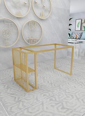 金定制吧台桌电腿支架烤漆办公会议脑书桌脚属茶几底座VQK岩板餐