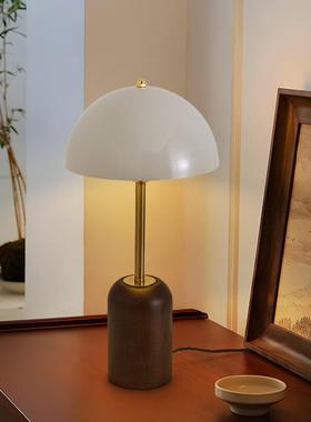 84420-YH床头台灯实几木复中古现代简约电柜视沙发边山中装饰客厅