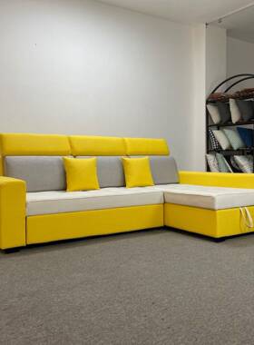 床小户型沙床两用可折叠多45632两功能带贵妃收纳发布艺款沙发客