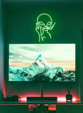 厂家电商l霓de外星人图案型虹灯招牌灯卧室内造94158氛围灯