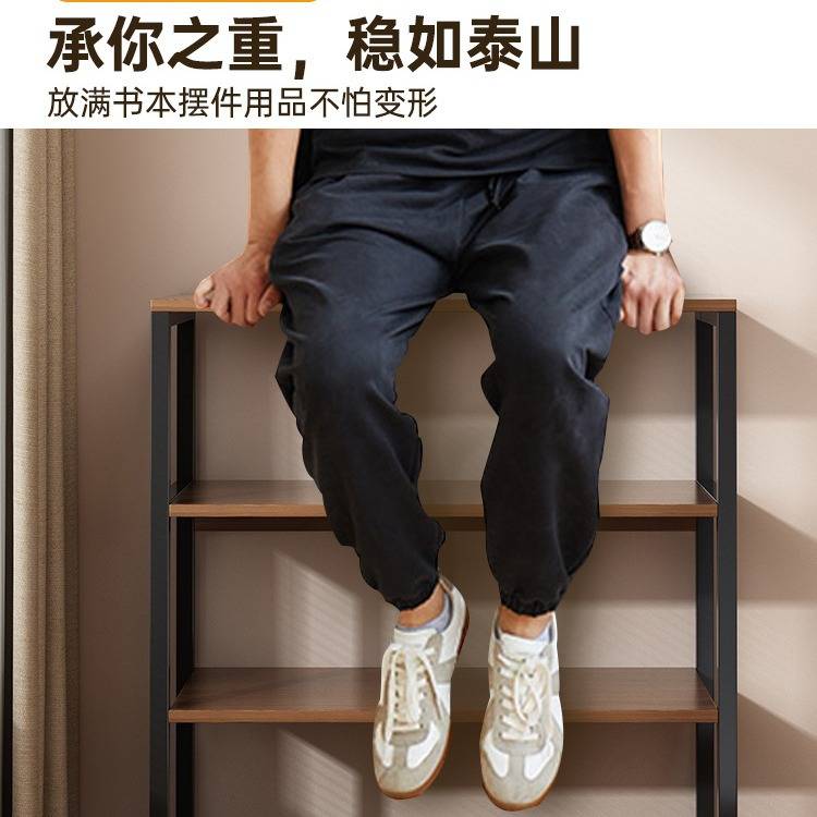 简易书架落地靠墙书本收纳架多层桌面旁小架子卧室多功能展示架