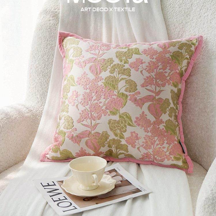芙蓉惹绿法式色季抱枕夏轻奢FS759186靠枕套粉靠垫沙发客厅jω,居家布艺,抱枕被,淘宝优惠券,粉丝福利购,淘宝优惠卷