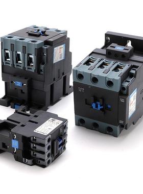 CJX2流接触器380V黑色三相继电器2120VCJX2-8无品牌/10交流接交触