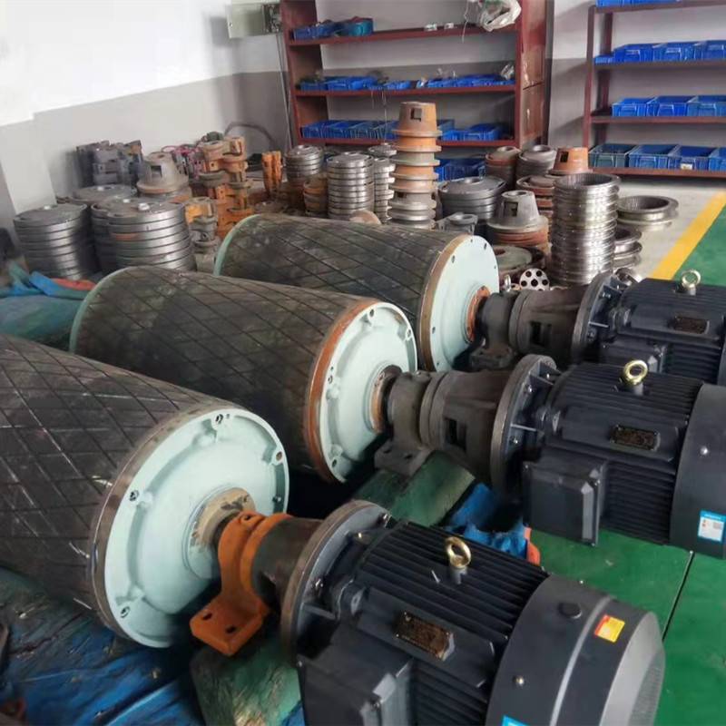 WDII型外置式电动滚筒 TDY75油冷式电动滚筒带逆止器 4KW包胶滚筒