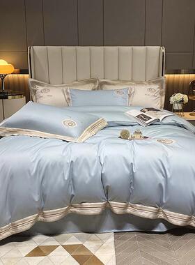欧式意0利14支长绒棉四件全棉纯棉100床单套三KL-140支件大套酒店