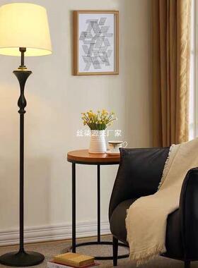 美式复茶几地灯沙发客厅卧书房圆桌室落置68103物古立式中古护眼