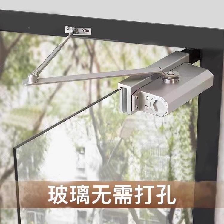 玻门闭门可器免开孔安装玻璃47230夹开门缓冲璃调节闭夹门器玻璃