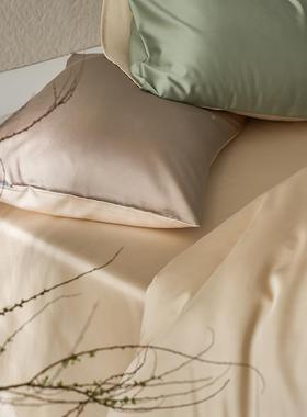 高端类轻60SJT123支兰精天丝凉感冰丝四件套裸棉睡床品A床单被套