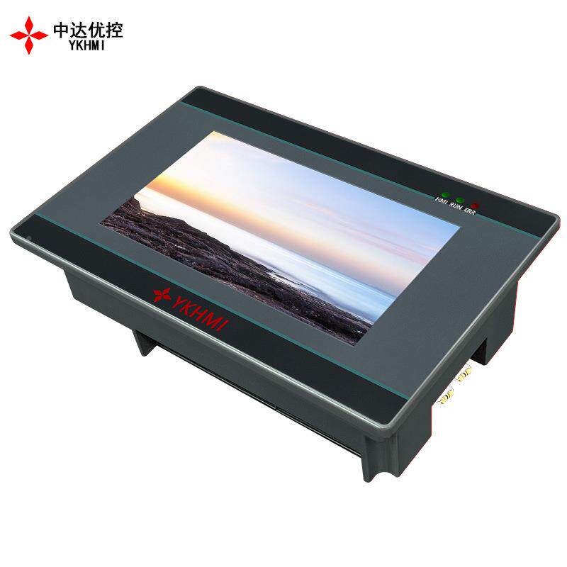 中IIL达优模控4.人3寸FE摸屏PLC一体机机界面带2轴温度拟量电压10