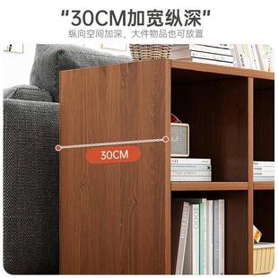 1实木书格F77S6M5M子柜落地置物架物家用书架客厅自由组合多层储