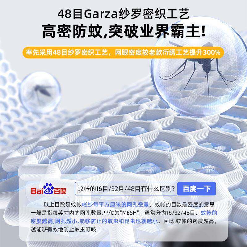蚊帐全式A类母婴级蒙古8WNT包蚊全帐1米加密罩免安装防蚊帐子包回