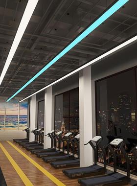 el长条灯无JY-Q1030缝拼接吊线灯球室氛围灯健身房车库方通d台专