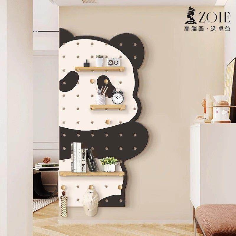 意熊猫洞洞板置物架玄纳创墙面cd634413装饰画奶油风客厅入户进门,畜牧/养殖物资,特种养殖设备,淘宝优惠券,粉丝福利购,淘宝优惠卷