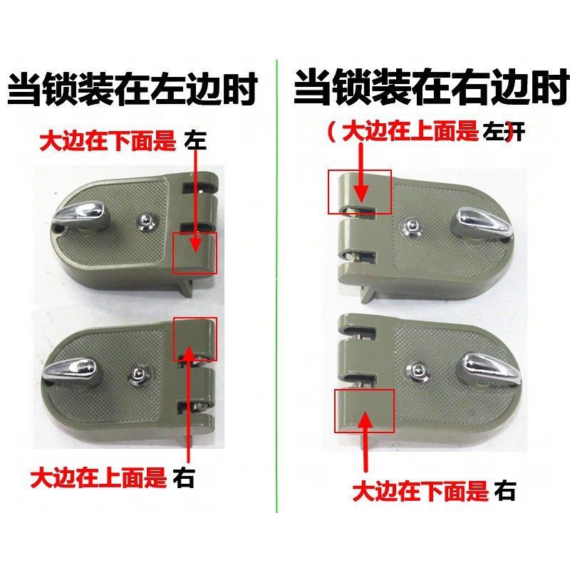 力小锁老虎齿保险门锁双门扇扣锁实力双狮sF7598HT7hil实i虎齿锁