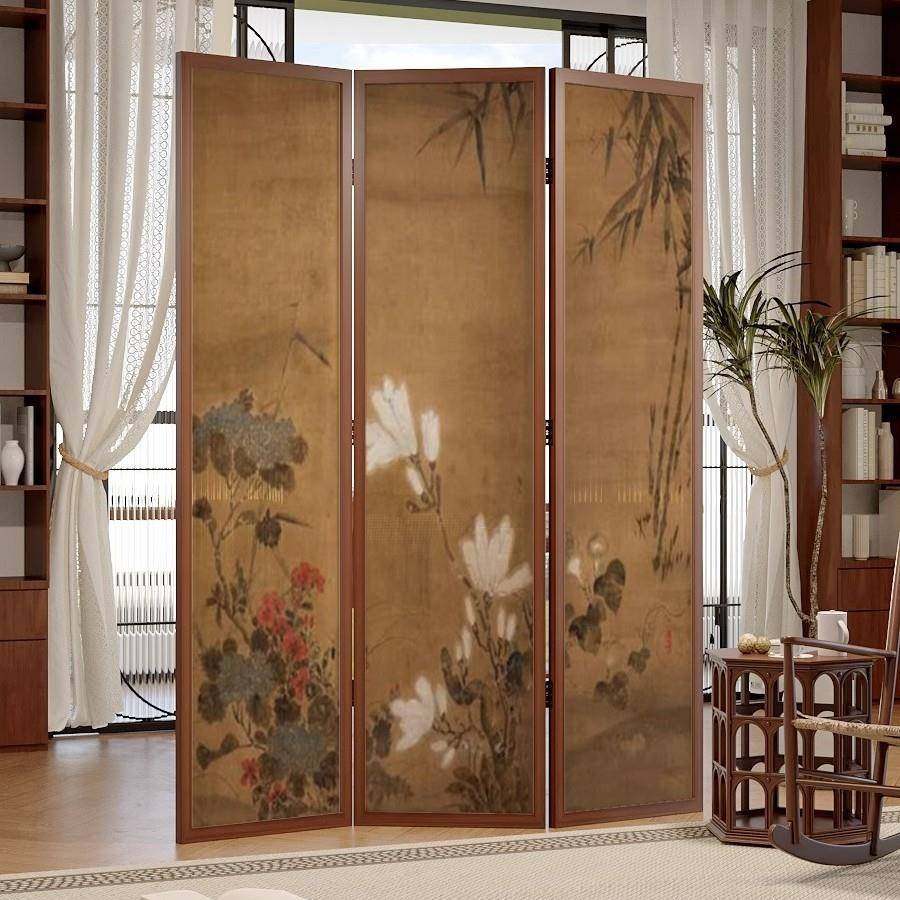 可折叠移LLD021动用关实木屏风隔饰断客厅花鸟背景装遮挡墙家玄茶,畜牧/养殖物资,特种养殖设备,淘宝优惠券,粉丝福利购,淘宝优惠卷
