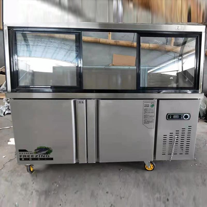 冷藏68熟食柜串串冷柜商水果藏展用示柜熟食卤藏味卧式保鲜冷冰柜