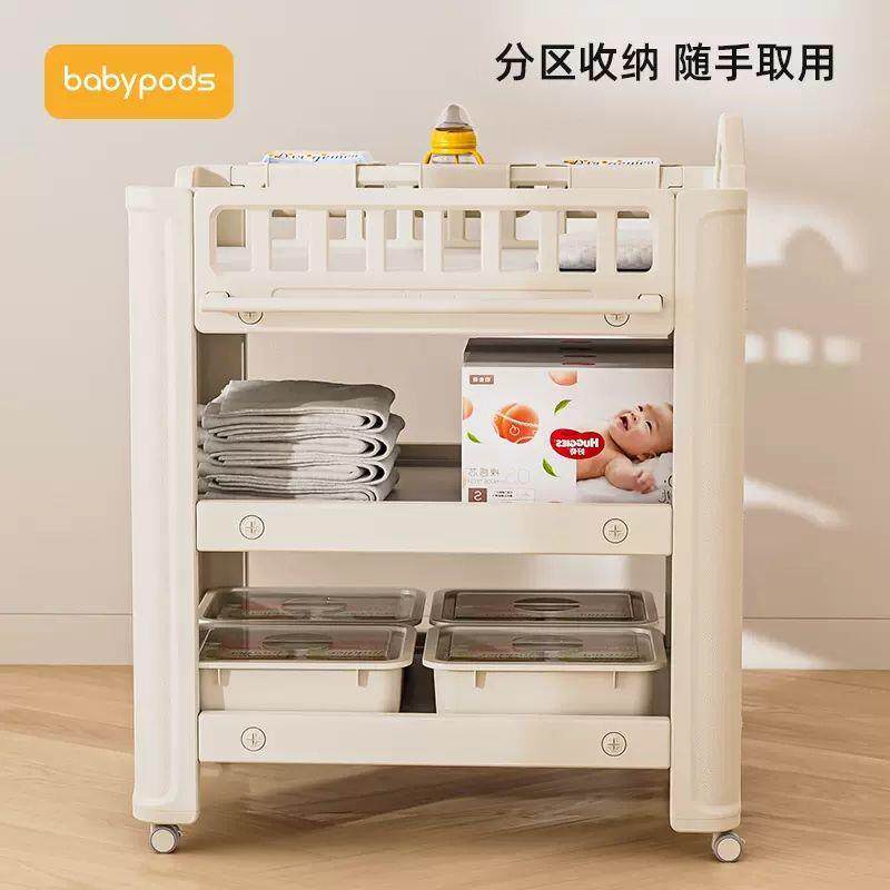 尿布台婴儿换尿布换护理抚触台洗台澡母婴操作台婴儿床新pxekkkrw