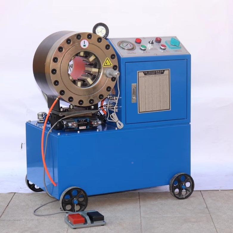 钢用丝绳扣压扣机压矿胶管锁管机扣机高压GBP油管扣管机6-5煤1mm