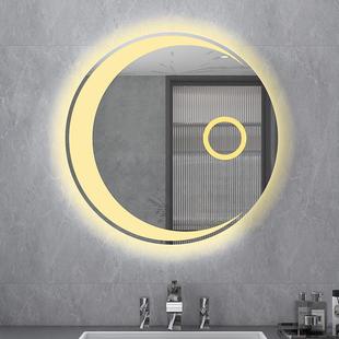 3245圆镜智镜能镜浴室卫生间化妆子月亮带灯led防雾形led镜LED镜