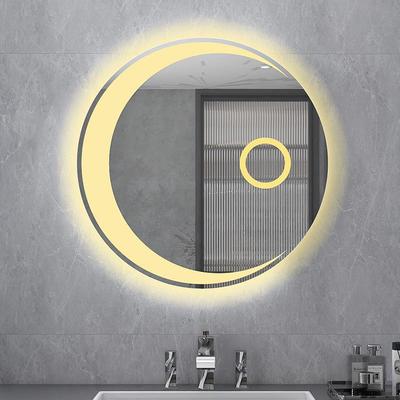 3245圆镜智镜能镜浴室卫生间化妆子月亮带灯led防雾形led镜LED镜