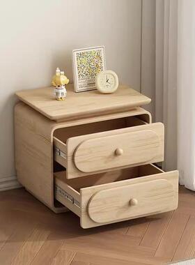 202款法21246式油全实风木床5头世纪大师设计柜奶卧室简约储物柜