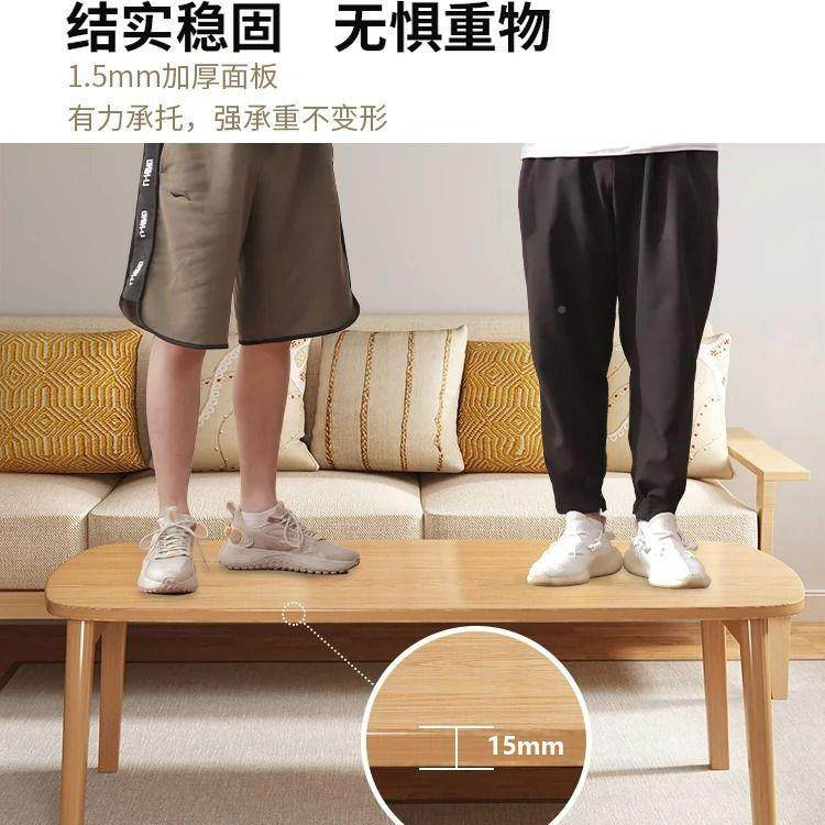 无品牌/折叠茶可几小户型客家用约茶桌简厅实木小桌子简约现代卧