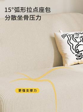 2025式淡奶油布艺房沙发小户型客厅阳台卧服71122装店法出租双人