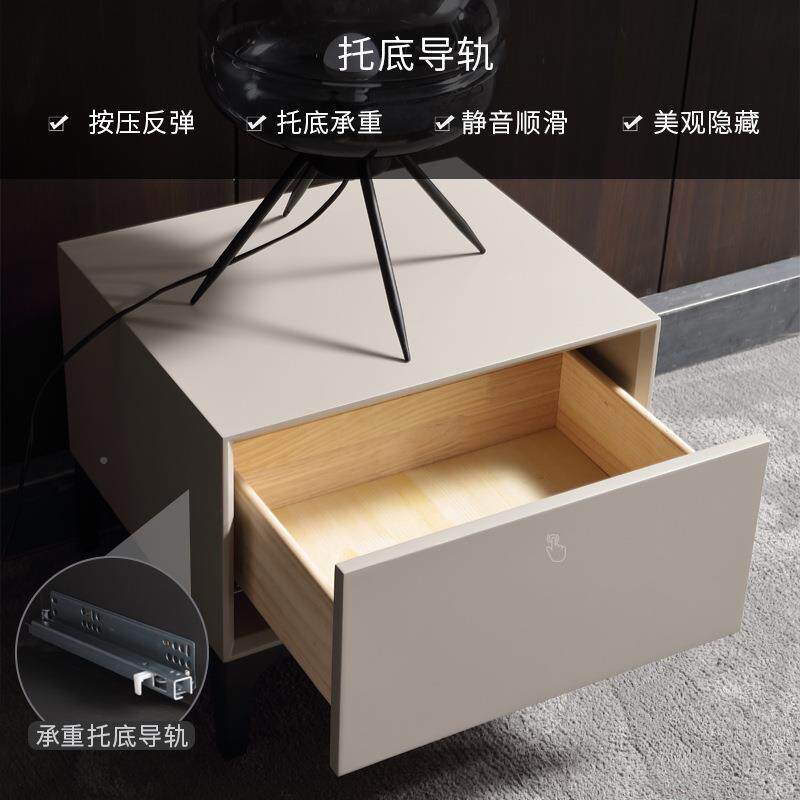 意式极烤漆床头柜简现简约轻奢边柜卧室t6188398设计师床头床代收