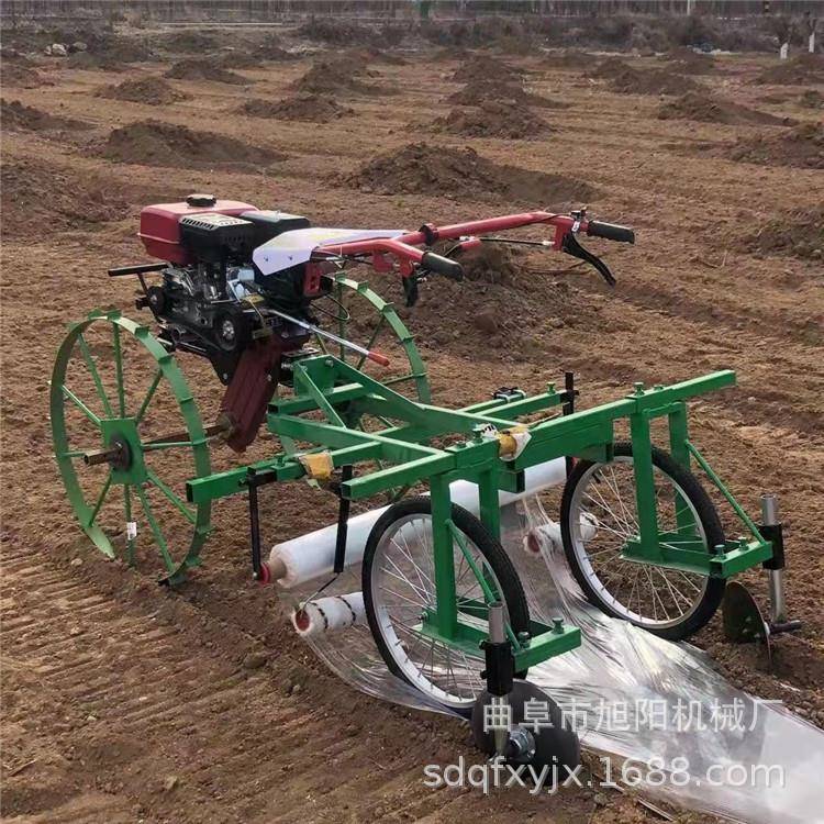 17机0汽手扶式覆膜农作物种植膜盖汽油膜机烤烟花生土油豆自走式