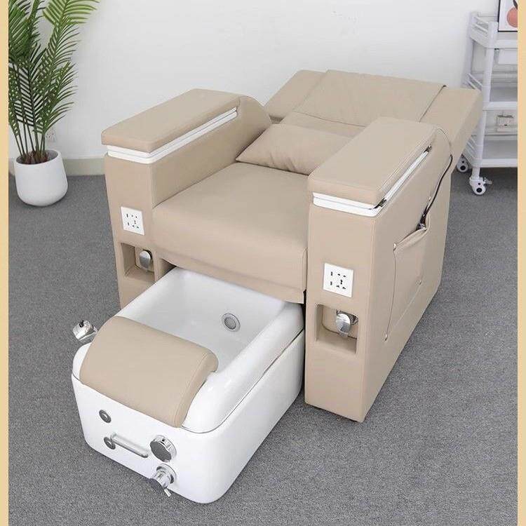 美甲发足椅无品牌/美睫店沙躺椅脚美多功能足浴电动美沐足按摩洗