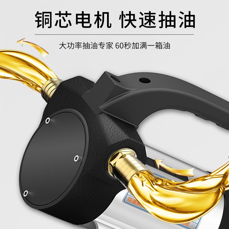 臣油动抽油泵12V24V220V伏柴源724油泵自吸泵油电泵小型加油机抽