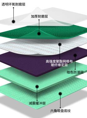 羽毛球胶运动防滑地内胶室专用PV运64782动C地板可收卷运动地垫