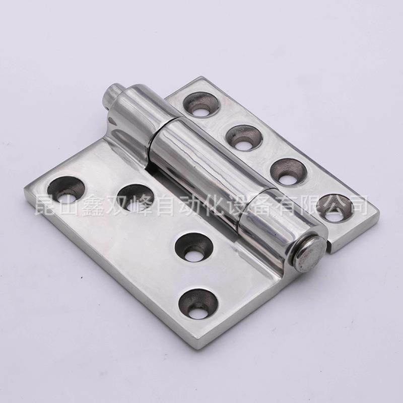 热销34不锈钢重型页工业平开轴承铰链形门弹0簧隐合10加厚折叠合