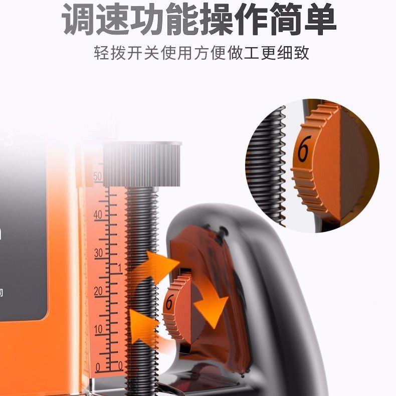 雕机BCI木工开槽机机多功刻能边大修锣机开锁孔开榫工具电木铣