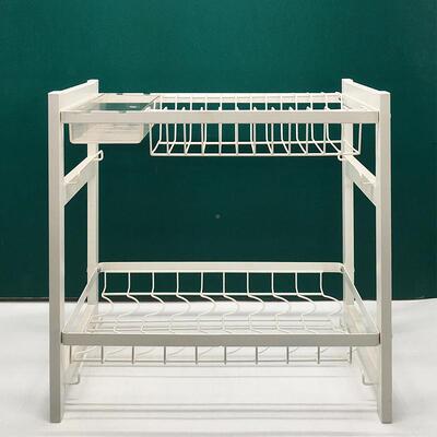 碗架厨房置架家用筷物子碗盘双层沥水碟日式台bel0145面餐具架收