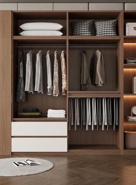 分段式一门到顶衣家用卧室复古中风60深胡桃色76065柜木度纹古欧