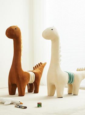 大恐龙厅坐椅儿童宝宝长颈鹿坐凳卡物造型客摆通件创意网92516红动座椅