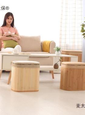 沙尾凳私人具圆凳多功凳子能民宿实56406木客厅发卧用室床尾箱换