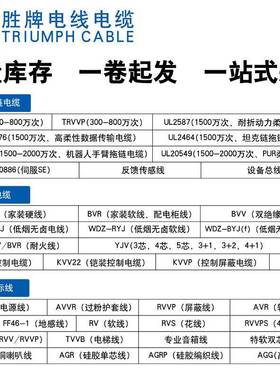 国标RVV多芯护套30905线线2~10芯空套电线电器不设备连接整卷源间